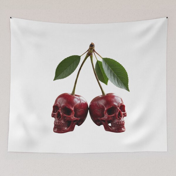 Item preview, Sweet & Sinister – Gothic Cherry Skull Dark Art Design designed and sold by Novas-Place.