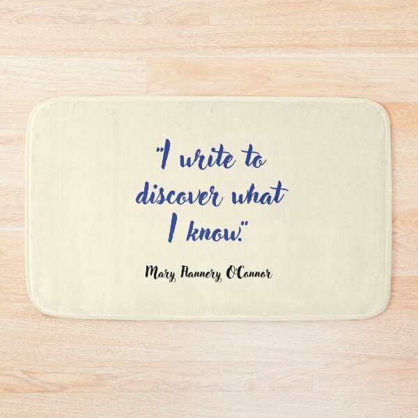 Item preview, I write to discover . . . Mary Flannery O'Connor Quotation designed and sold by CharlottePlaceArt.
