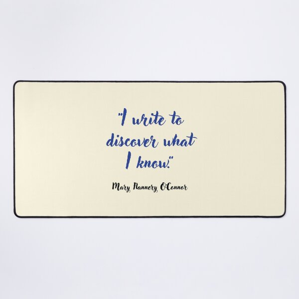 Item preview, I write to discover . . . Mary Flannery O'Connor Quotation designed and sold by CharlottePlaceArt.