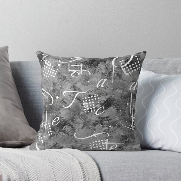 Item preview, Monochrome Grunge Typography - Dark Academia Abstract Pattern designed and sold by P-Design-Lab.