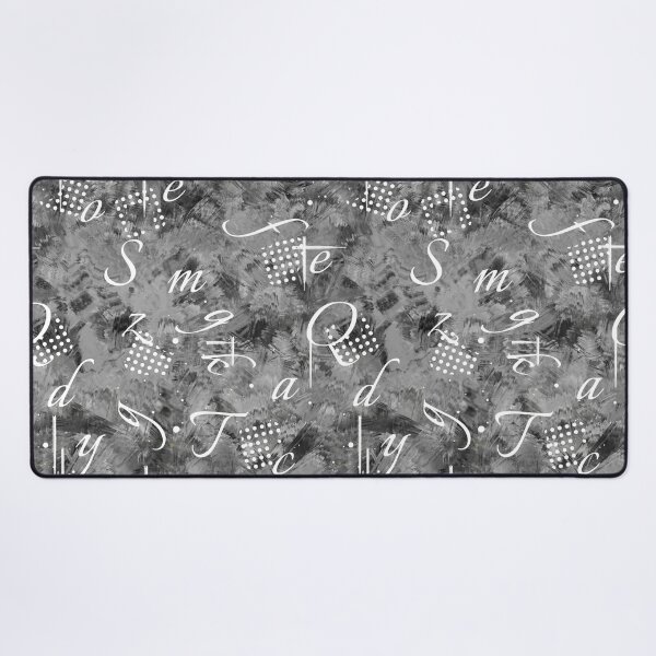 Item preview, Monochrome Grunge Typography - Dark Academia Abstract Pattern designed and sold by P-Design-Lab.