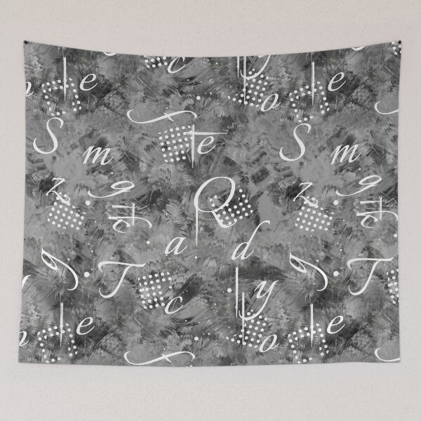 Item preview, Monochrome Grunge Typography - Dark Academia Abstract Pattern designed and sold by P-Design-Lab.