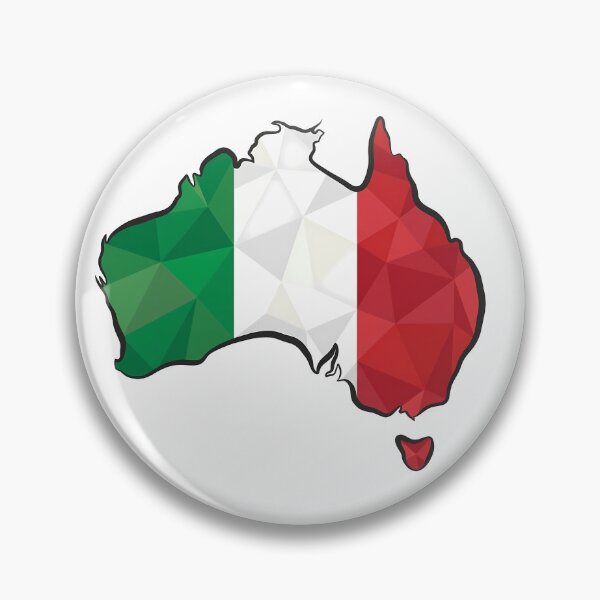Item preview, Australia Map Italy Flag Heritage Modern Art designed and sold by MeldMerch Map & Flag Co..