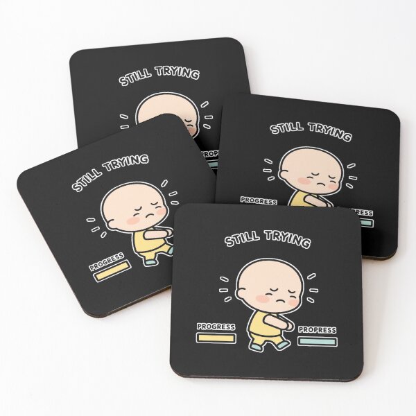 Item preview, “Still Trying – Tired but Not Giving Up Cute Design” designed and sold by Migiteart.