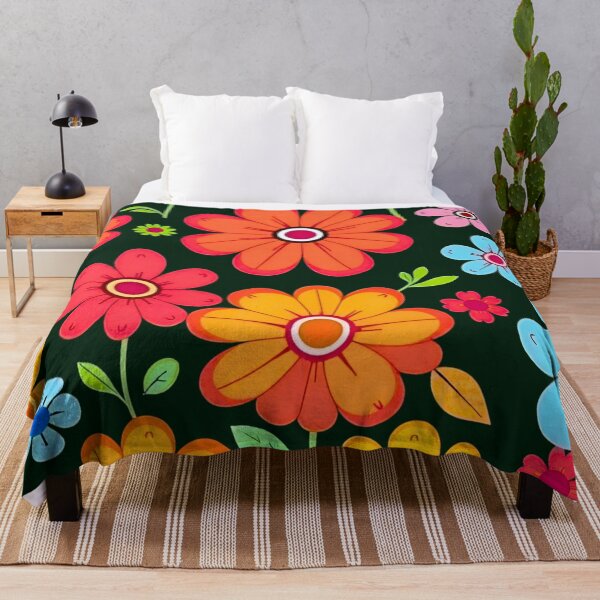 Item preview, Flower Power Psychedelic Floral Pattern – 60s 70s Retro Colors designed and sold by Good Vibes .