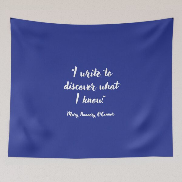 Item preview, I write to discover . . . Mary Flannery O'Connor Quotation designed and sold by CharlottePlaceArt.