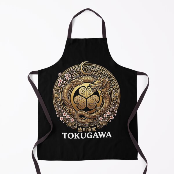Item preview, Tokugawa Ieyasu Golden Dragon Hollyhock Crest Japanese Shogun Samurai Art designed and sold by TokyoInkClub.