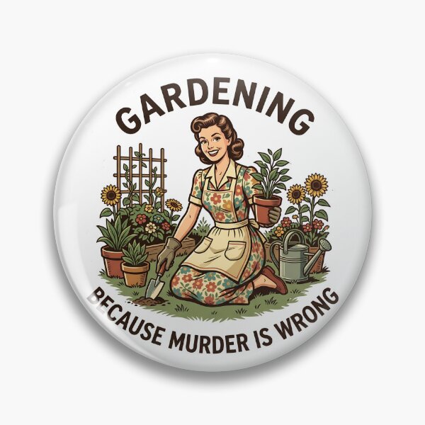 Item preview, Gardening Because Murder Is Wrong Women's Gardening Gear designed and sold by DynamicDesign.