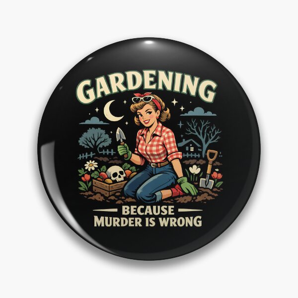 Item preview, Gardening Because Murder Is Wrong Women's Gardening Gear designed and sold by DynamicDesign.
