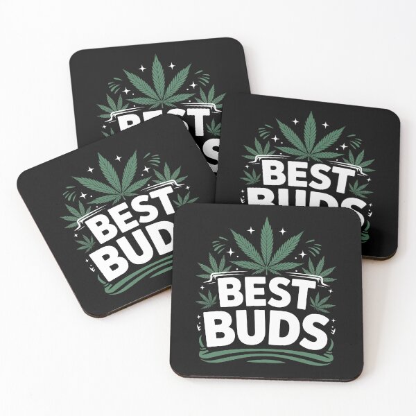 Item preview, Best Buds Funny Weed Friendship Quote 420 Stoner Joke designed and sold by Say It With Ink.
