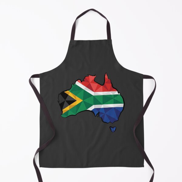 Item preview, Australia Map South Africa Flag Heritage Modern Art designed and sold by MeldMerch Map & Flag Co..