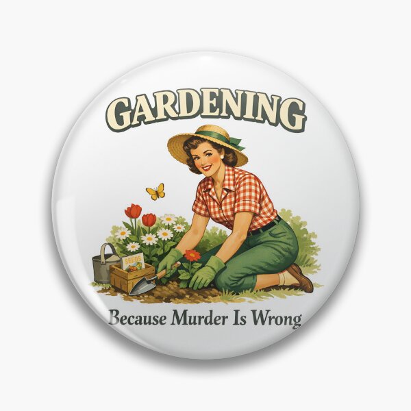 Item preview, Gardening Because Murder Is Wrong Women's Gardening Gear designed and sold by DynamicDesign.