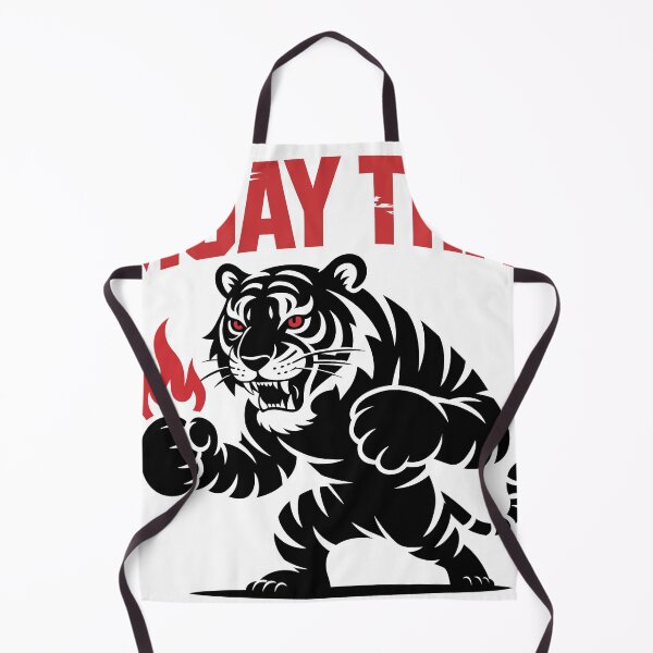 Item preview, a black tiger muaythai fighter designed and sold by Weedvana.