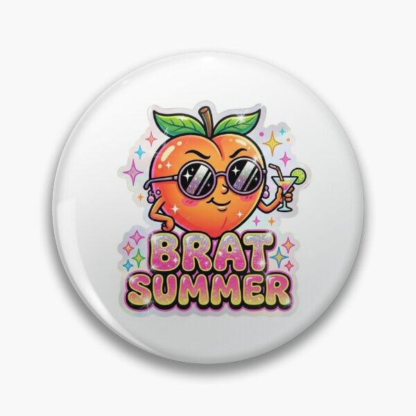 Item preview, Sassy Peach Brat Summer Glossy Sticker – Y2K Aesthetic designed and sold by Vibe Glue.