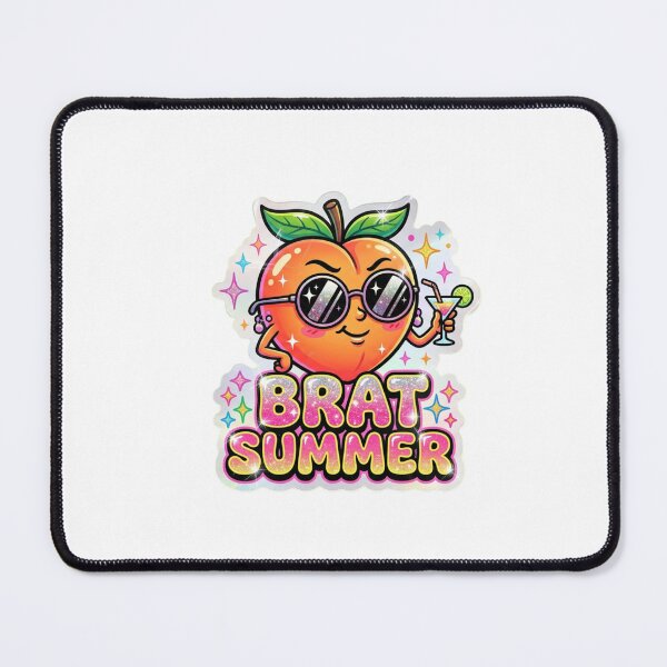 Item preview, Sassy Peach Brat Summer Glossy Sticker – Y2K Aesthetic designed and sold by Vibe Glue.
