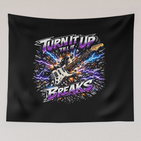 Item preview, Turn It Up Till It Breaks - Electric Guitar Explosion designed and sold by MKreative Studio.