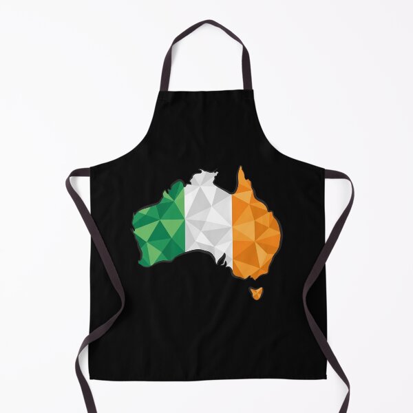 Item preview, Australia Map Ireland Flag Heritage Modern Art designed and sold by MeldMerch Map & Flag Co..