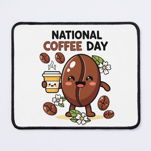 Item preview, Cute Kawaii Coffee Bean Character for National Coffee Day Illustration designed and sold by Lio-lio.
