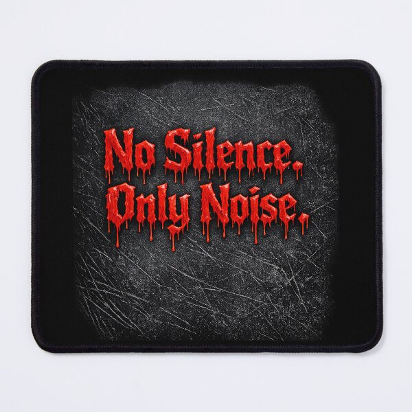 Item preview, No Silence Only Noise - Blood‑Drip Horror Metal Typography Design designed and sold by MKreative Studio.