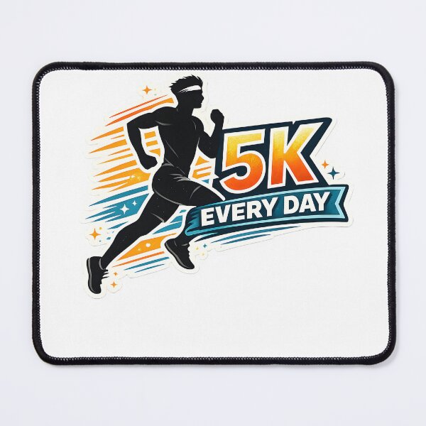 Item preview, Cute 5K Every Day Running and Jogging Art Perfect Headband Gift Idea designed and sold by Divakar Fashion.