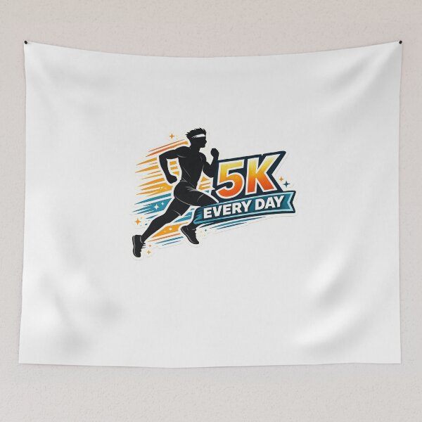 Item preview, Cute 5K Every Day Running and Jogging Art Perfect Headband Gift Idea designed and sold by Divakar Fashion.