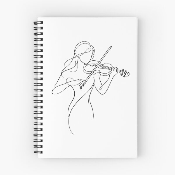 Item preview, Minimalist Violin Line Art Elegant Music Lover Gift Design designed and sold by BlairWynne.