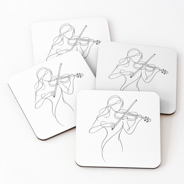 Item preview, Minimalist Violin Line Art Elegant Music Lover Gift Design designed and sold by BlairWynne.