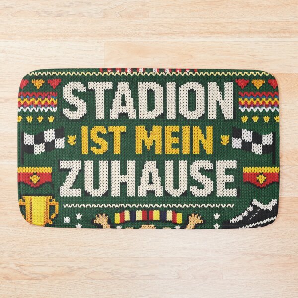 Item preview, El estadio es mi hogar. Patrón de tejido de fútbol genial. designed and sold by Mauswohn.