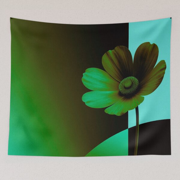 Item preview, Refreshing Mint and Emerald Cosmos with Geometric Modernism designed and sold by joycrysstudio.