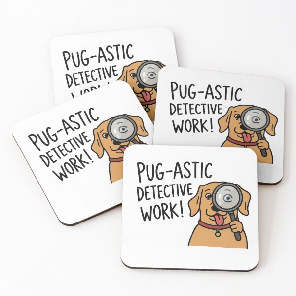 Item preview, Pug-astic Detective Dog  designed and sold by 1434s.