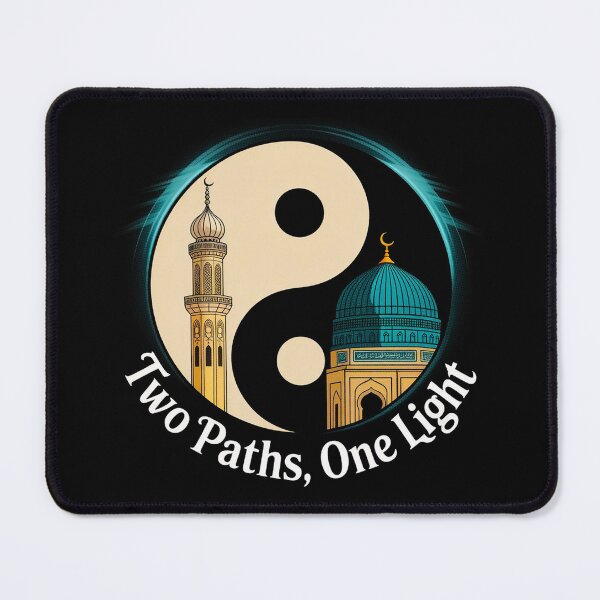 Item preview, Two Paths One Light Islamic Harmony Yin Yang Design designed and sold by maseno.