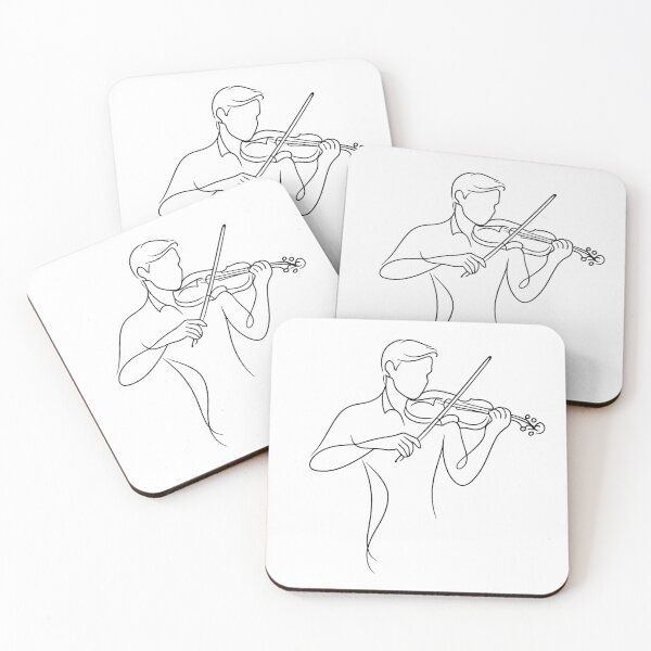 Item preview, Minimalist Male Violin Player Line Art Music Lover Gift Design designed and sold by BlairWynne.