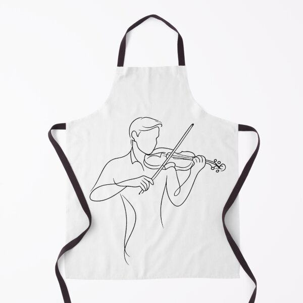 Item preview, Minimalist Male Violin Player Line Art Music Lover Gift Design designed and sold by BlairWynne.