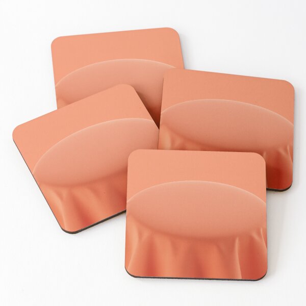 Item preview, Soft Orange Draped Fabric – Minimalist Abstract Art designed and sold by Midnight Veil Designs.