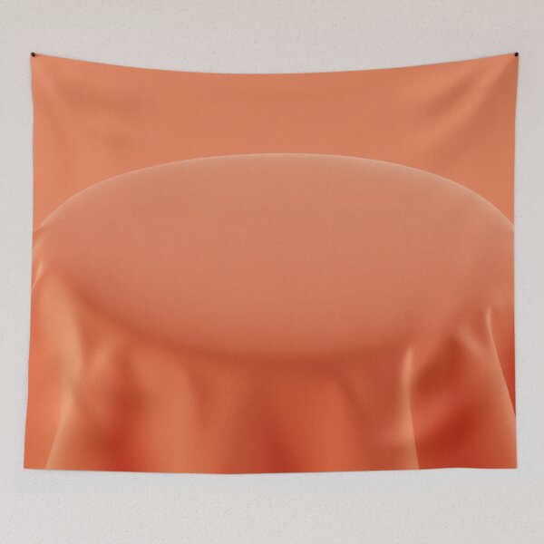 Item preview, Soft Orange Draped Fabric – Minimalist Abstract Art designed and sold by Midnight Veil Designs.