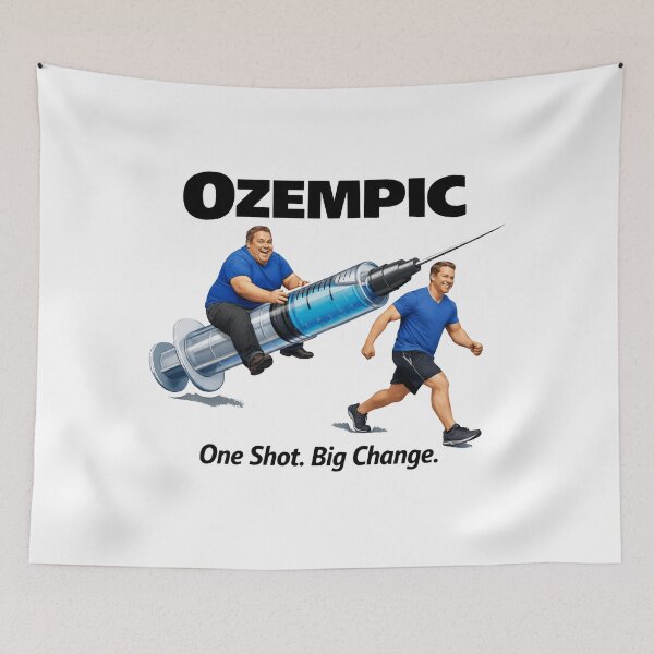 Item preview, Ozempic vs Mounjaro – Trending Health Debate Design designed and sold by fayrozelmasry.