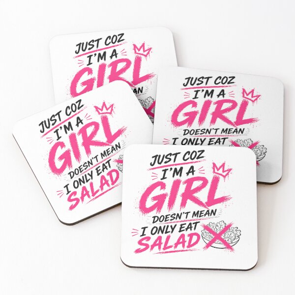 Item preview, Girls Don’t Just Eat Salad designed and sold by StoryInCode.