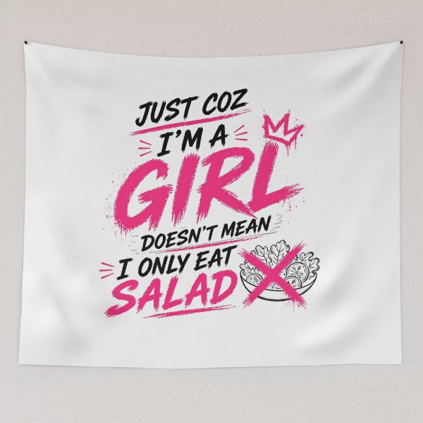 Item preview, Girls Don’t Just Eat Salad designed and sold by StoryInCode.
