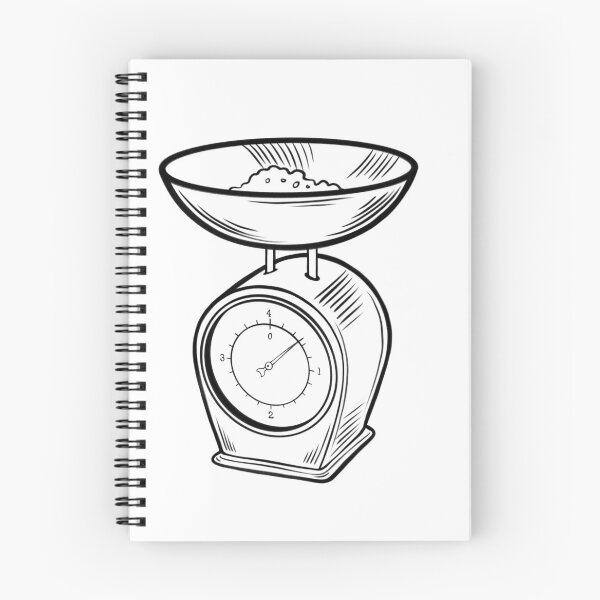 Item preview, Kitchen scale displays weight measurement of raw ingredients in a bowl for preparing food in home kitchen setting during daytime designed and sold by Ms. Iryna.