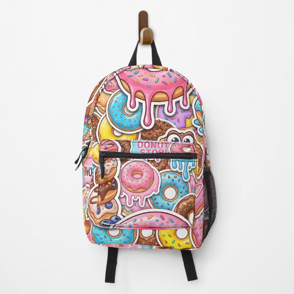 Item preview, Crazy Donut Stickerbomb – Sweet Neon Chaos designed and sold by RH Design Lab.