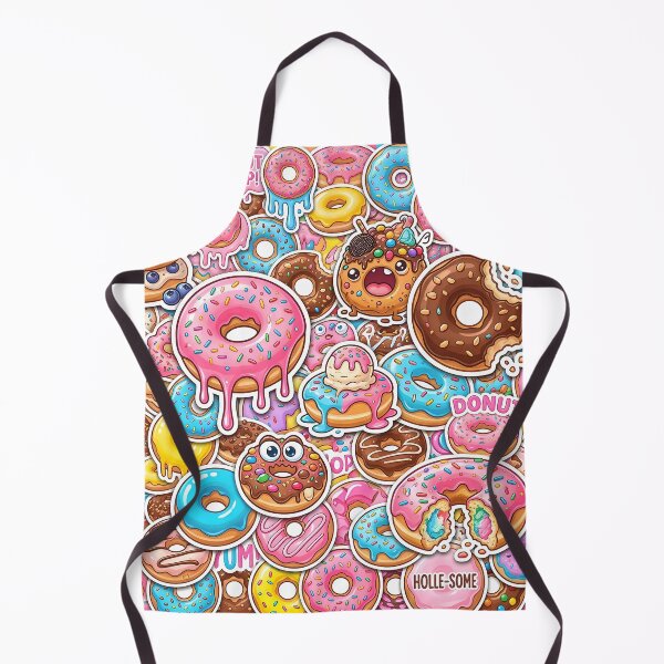 Item preview, Crazy Donut Stickerbomb – Sweet Neon Chaos designed and sold by RH Design Lab.