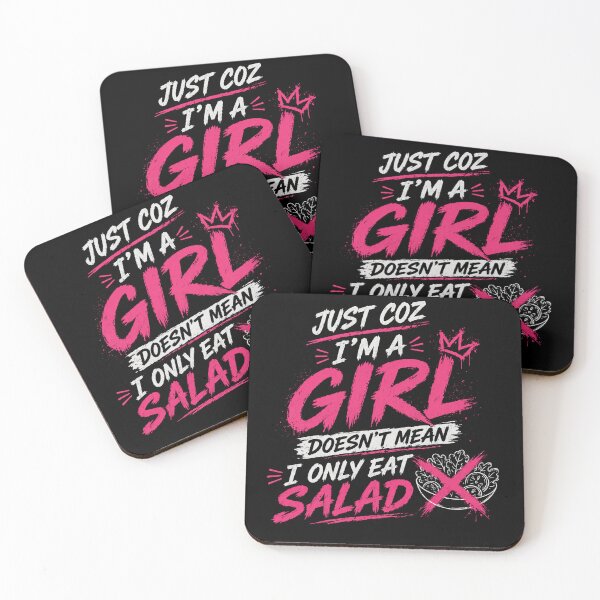 Item preview, Girls Don’t Just Eat Salad designed and sold by StoryInCode.