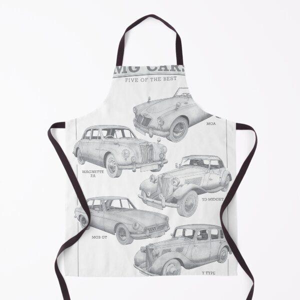 Item preview, MG Cars - Five of the best hand-drawn designed and sold by Classic Car Art Drawings.