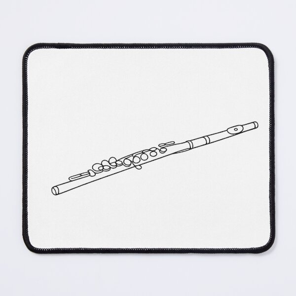 Item preview, Minimalist Flute Line Art Elegant Woodwind Music Lover Gift designed and sold by BlairWynne.