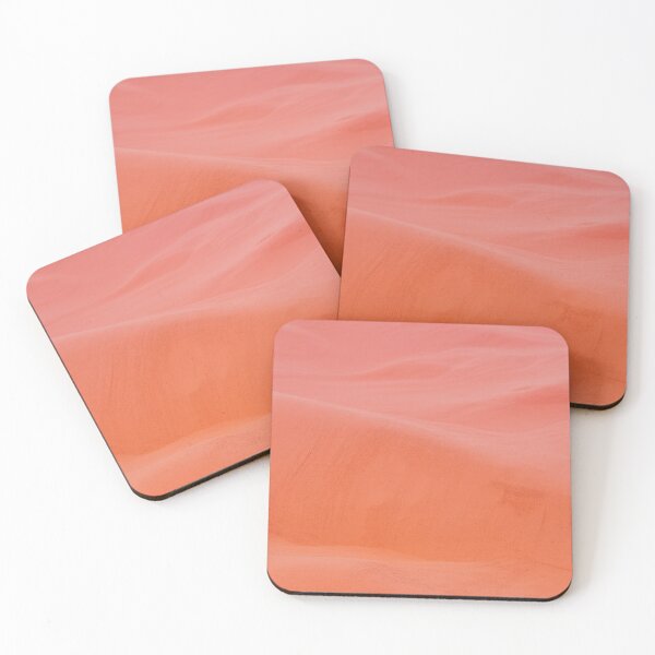 Item preview, Vibrant Coral Sand Dunes – Minimalist Abstract Art designed and sold by Midnight Veil Designs.