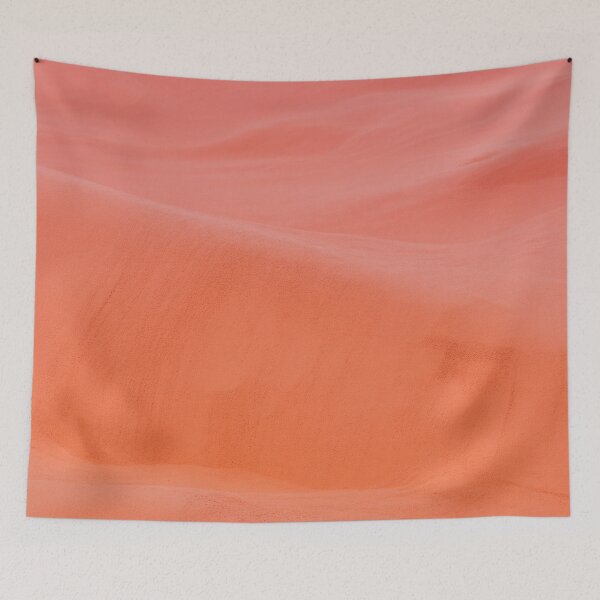 Item preview, Vibrant Coral Sand Dunes – Minimalist Abstract Art designed and sold by Midnight Veil Designs.