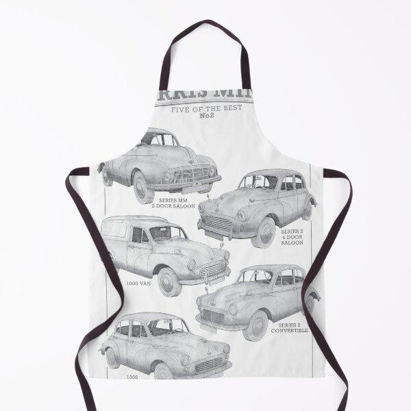 Item preview, Morris Minor Cars - Five of the best 2 hand-drawn designed and sold by Classic Car Art Drawings.