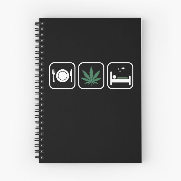 Artikelvorschau, Kiffen essen, schlafen – Lustige Kifferroutine – 420-Cannabis-Witz entworfen und verkauft von Say It With Ink.