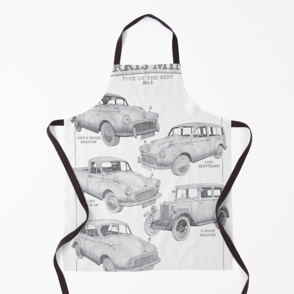Item preview, Morris Minor Cars - Five of the best 1 hand-drawn designed and sold by Classic Car Art Drawings.