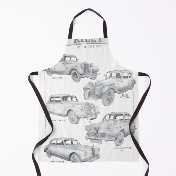Item preview, Riley Cars - Five of the best hand-drawn designed and sold by Classic Car Art Drawings.